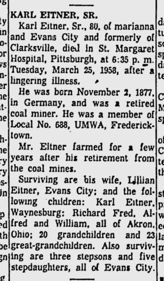Karl Eitner obit